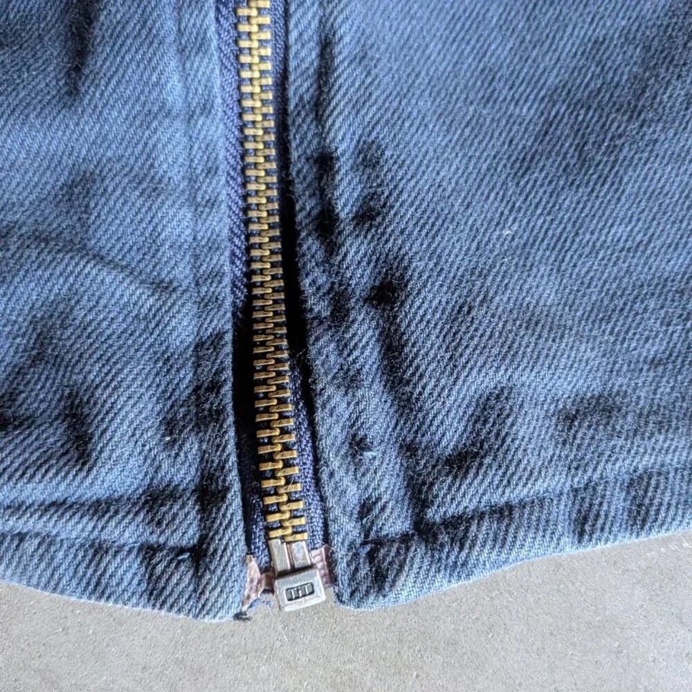 Zara Kids Blue Denim Zip-Up Chore Jacket - Size 6-7 (120cm)